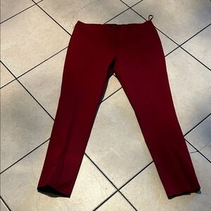 Jones New York Red Rust Stretch Pants